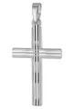 trendor Kreuzanhänger Kreuz-Anhänger 925 Silber Rhodiniert 24 mm für