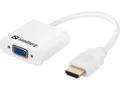 508-77 SANDBERG HDMI to VGA+Audio Converter Typ A (Standard) VGA (D-Sub) + 3 ~D~
