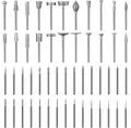 Diamant Fräser Set 52 Stück, Diamant Schleifstift Kompatibel mit Dremel Schleifaufsätze Rotary Tool Zubehör mit 3mm Schaft Passform Für Glas, Edelstein, Jade Detail Polieren Gravieren, Perle Bohren
