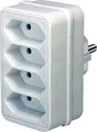 Adapterstecker Brennenstuhl Euro 4 4fach weiß