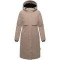 Navahoo Wintermantel Eismelodie 14 Winter Parka mit Kapuze braun XL (42)