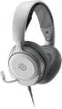 SteelSeries Arctis Nova 1 Headset ohrumschließend kabelgebunden 3,5 mm Stecker weiß für Nintendo Switch Sony PlayStation 4 5 (61607)