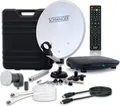 SCHWAIGER® mobile Satellitenanlage für Camping, 1 Teilnehmer, mit Transportkoffer