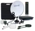 Schwaiger Camping SAT Anlage Set Single LNB Spiegel Receiver HD tauglich