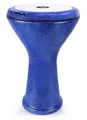 Orientalische Solo Darbuka mit Zubehör gerissener Lack Effeckt Blau/Schwarz