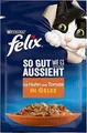 FELIX 26er Pack So gut wie es aussieht Katzenfutter Huhn Tomate Gelee 26x85g