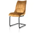 Henders & Hazel Mischa Esszimmerstuhl Swing + Handgriff Stoff Karese/Metallgestell - Schwarz