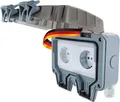 SCHWAIGER SOAD0200 Außensteckdose für Winkelstecker 2-fach, Schnappverschluss