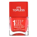 Nails Inc Topless Jennifer (Korallen-rot) – Gel-Nagellack ohne UV – 1-Schritt-Maniküre mit ca. 8 Tagen Halt – Schnelltrocknend, vegan & 21-free – Für Kinder & Erwachsene – ohne Base Coat & Top Coat