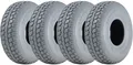 330x100 Mobility Scooter Tyres Grey Block Pneumatic Non Marking 400-5 (Set of 4)