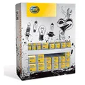 HELLA H1 H3 H4 H7 GLÜHLAMPEN SORTIMENT 50 Stk. VERKAUFS DISPLAY 24V LKW TRUCK