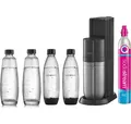 Sodastream Wasser sodamaschine + 2 flaschen + 1 zylinder + 2 karaffen