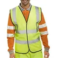 B Seen Hi-Vis Weste Hohe Sichtbarkeit Large (L) Gelb