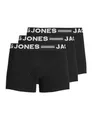 JACK & JONES Herren Sense Trunks 3-Pack Boxershorts, Black 1, M EU
