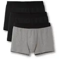 CALIDA Boxershorts Natural Benefit (3er Pack) Single Jersey-Qualität, elastisch blau L (52/54)