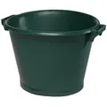 ONDIS24 Allzweckkorb Garteneimer Kanada Eimer, Gartenkübel grün & rund, Flexibler Gartenkorb für Transport, Gartentonne mit Griffen grün 75 l