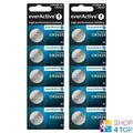 10 Everactive Lithium Zellen Cr2025 Batterien Dl2025 3V Knopfzelle Exp 2031 NEU