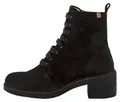 El Naturalista Stiefeletten mit Absatz Damen N5660 SILK SUEDE BLACK / TICINO Farbe Schwarz