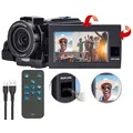 Somikon Videocam: Dual-Lens-4K-UHD-Camcorder mit Sony-Sensor und FHD-Rückkamera