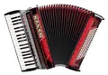 Zupan Juwel IV 96 EF/MH Akkordeon Shadow Red 4-chörig Trageriemen Koffer rot