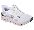 Skechers Damen Glide-Step Altus Fast Lane Sneaker, White Mesh/Black & Pink Trim, 36 EU