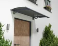 Palram-Canopia Tür Vordach Aquila 1500 LxTxH 150x91x17cm Acryl solar grau