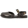 El Naturalista für Damen. 258741101005_001 Ledersandalen N5874 Arenisca schwarz (37), Wohnung, Schnalle, Lässig
