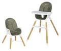 Bebeconfort Avista 2-in-1 Hochstuhl, Hochstuhl ab 6 Monaten, umwandelbarer Hochstuhl, ab 6 Monaten bis ca. 6 Jahre, bis 30 kg, Mineral Green