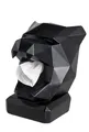 NEUSTEIN Panther Taschentuchbox Taschentuchspender Panther-Kopf schwarz Design Figur Taschentuchhalter für Küche, Bad, Esszimmer und Schlafzimmer 21 x 23 x 30cm stabil schwer