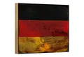 Roomando Holzbild Flagge Deutschland 18x12cm Flag Germany Rost