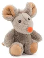 Knuddel mich 3547 Plüsch Magnet Kuscheltier Maus Eddi, grau, 11 cm
