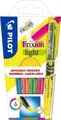 Pilot Frixion light 6er Set Textmarker soft, radierbare Tinte, umweltfreundlich