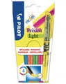 PILOT - 6er-Set FriXion Light - Radierbarer Textmarker - Neonpink, Neongelb, Vio