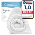 Dailydream, Topper Zertifiziert & ergonomisch, Vergleichssieger, rutschfest, H1/2, (Pure Edition), sorgt für Druckentlastung und einen erholsamen Schlaf 120 cm x 200 cm