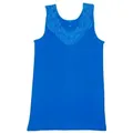 Toker Collection® Achselhemd Damen Unterhemd mit extra breiter Spitze (1 Stück, einzeln gepackt) Spitze in vielen Varianten blau 56/58