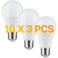 10 x Müller Licht LED Leuchtmittel Birnenform 3er Set 7W=40W E27 470lm 2700k War...