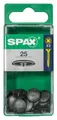 Spax Abdeckkappen schwarz zum stecken - 25 Stk.  Abdeckkappen