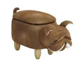 SVITA Sitzhocker Tierhocker (Tierhocker), Tiermotivhocker mit Stauraum, Weiche Polsterung, Sitzhocker