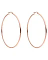Purelei Hoops Ohrringe (Rosegold), Wasserfeste Ohrringe für Damen, Creolen aus Edelstahl, Geschenk für Frauen, 63mm Durchmesser