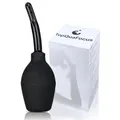 TopQuaFocus 294 ml Klistierbirnen-Set für Männer und Frauen Darmreinigung, Analdusche, Vaginaldusche, Dusche Einläufe, 12cm Spitzen (schwarz)