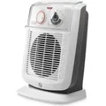 De'Longhi HBC 3052T Elektrischer Heizlüfter 2200W Weiß mit Eco Silence - Weiß