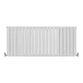 Paneelheizkörper Flachheizkörper Design Heizkörper Heizung 60cm x 140cm Glänzendes Weiß Horizontal Heizgerät Doppellagig Wandheizkörper Küche Wohnzimmer Badezimmer Reinigungsbürste und Befestigungsset