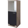 Flex-Well Exclusiv Küchen-Geräteumbauschr. Lara 60cm Anthra.-San Remo Eiche