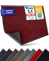 Entrando Fußmatte 40x60 cm waschbar & wetterfest – Schmutzfangmatte für Innenbereich & Außenbereich, mit Gummirücken, saugstark & farbecht, Türmatte Flur (Rot Schwarz)