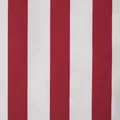 HOMESCAPES Rot-Weiß gestreifter Baumwollstoff Meterware 150 cm breit, Streifen-Stoff zum Nähen, Dekostoff gestreift, Oeko-Tex Stoff 100% Baumwolle, Polsterstoff rot weiß