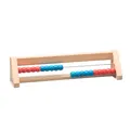 WISSNER® aktiv Lernen – 20er Rechenrahmen rot/blau aus RE-Wood, schadstofffrei, PEFC-Zertifiziert, Grundschule & Mathematikunterricht, hergestellt in Bensheim/Hessen/Deutschland