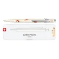 CARAN D’ACHE 849 Nina Cosford Kugelschreiber Hellcreme, Aluminium Sechskant, Sonderedition, Swiss Made