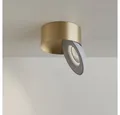 s.luce LED Deckenstrahler Santa Neo schwenkbar & dimmbar Gold/Weiß, Neutralweiß