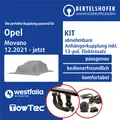 Für OPEL Movano C Kasten/Bus Typ U9 12.2021-jetzt AHK abn +13pol spez E-Satz TOP