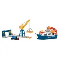 Märklin Frachtschiff und Hafenkran (072223)
